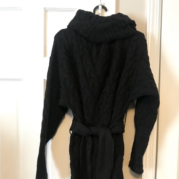 Free People Black Cable Knit Sweater Dress - Picture 2 of 4